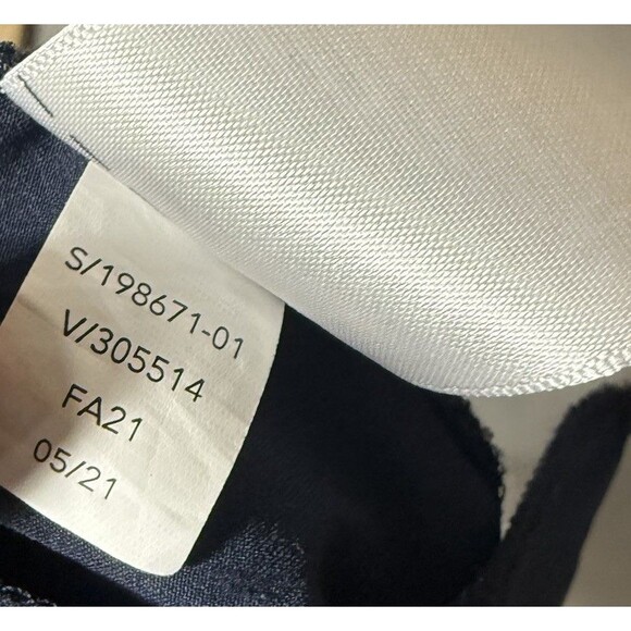 Athleta Brooklyn 6P Petite Ankle Pants Pull On Navy Blue Active Ribbed - Picture 10 of 10